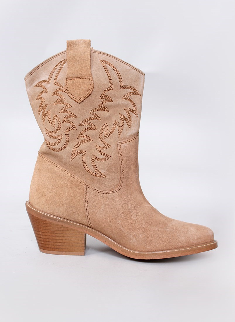 Cowboy style ankle boots 