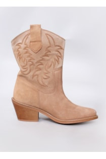 Botins de tacão estilo Cowboy