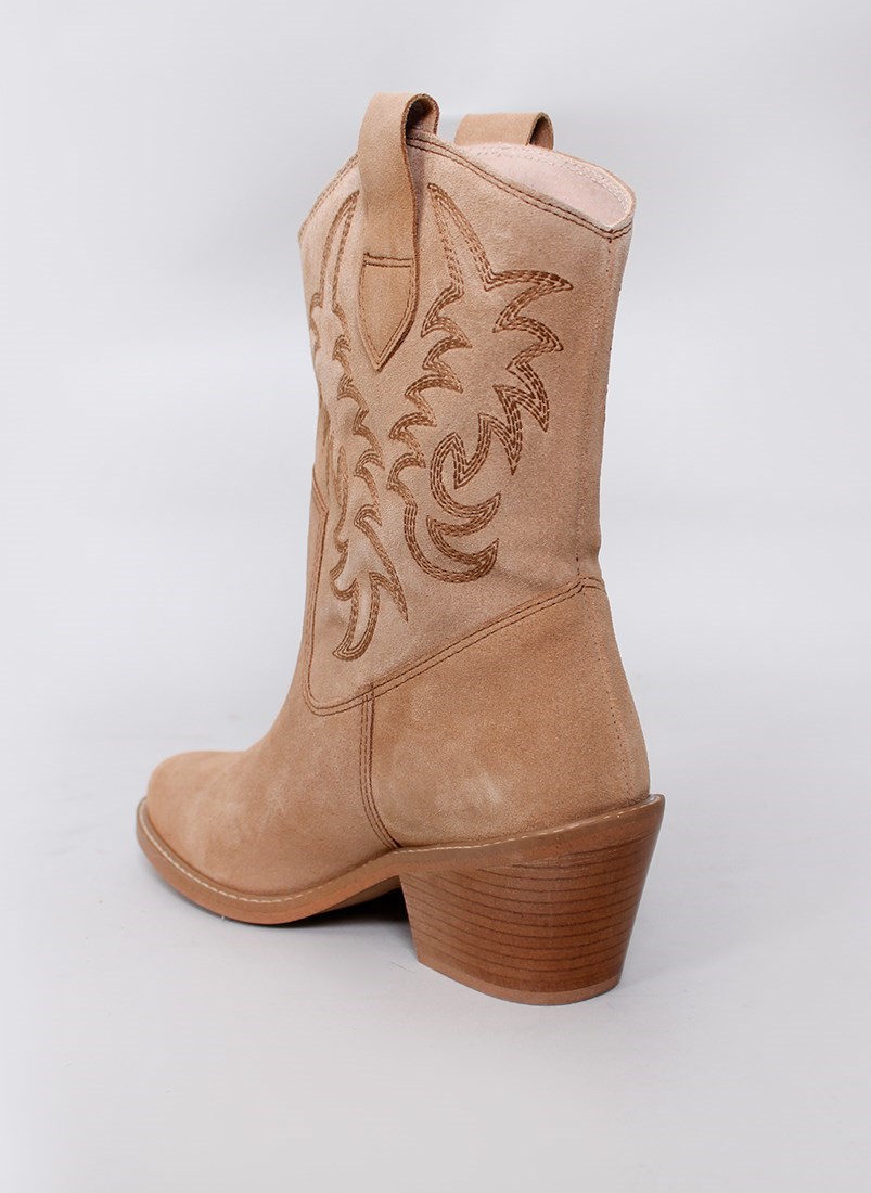 Cowboy style ankle boots 