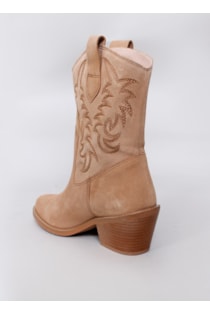 Botins de tacão estilo Cowboy