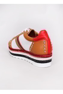 Color block platform sneakers