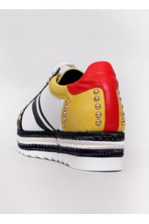 Color block platform sneakers