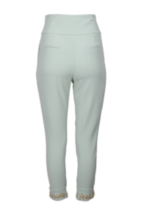 Embroidered hem pants