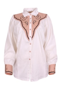 Camisa cowboy combinada