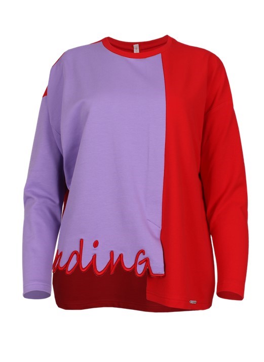 Sweatshirt color block