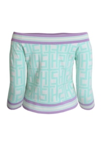 Camisola gola reta