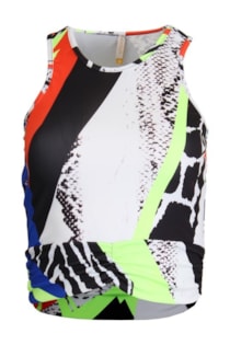 Top corto estampado