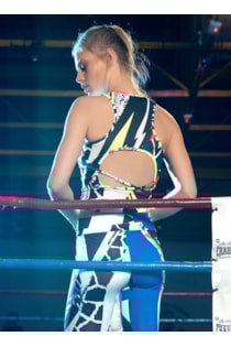 Top corto estampado