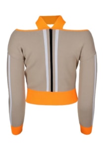 Top cropped de tricot