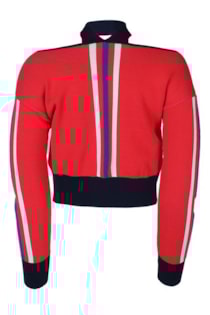 Top cropped de tricot