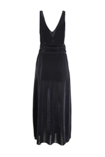 Vestido brilhante com nó