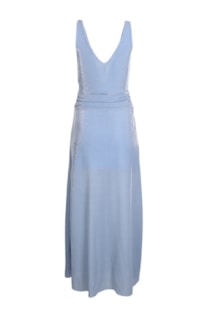 Vestido brilhante com nó
