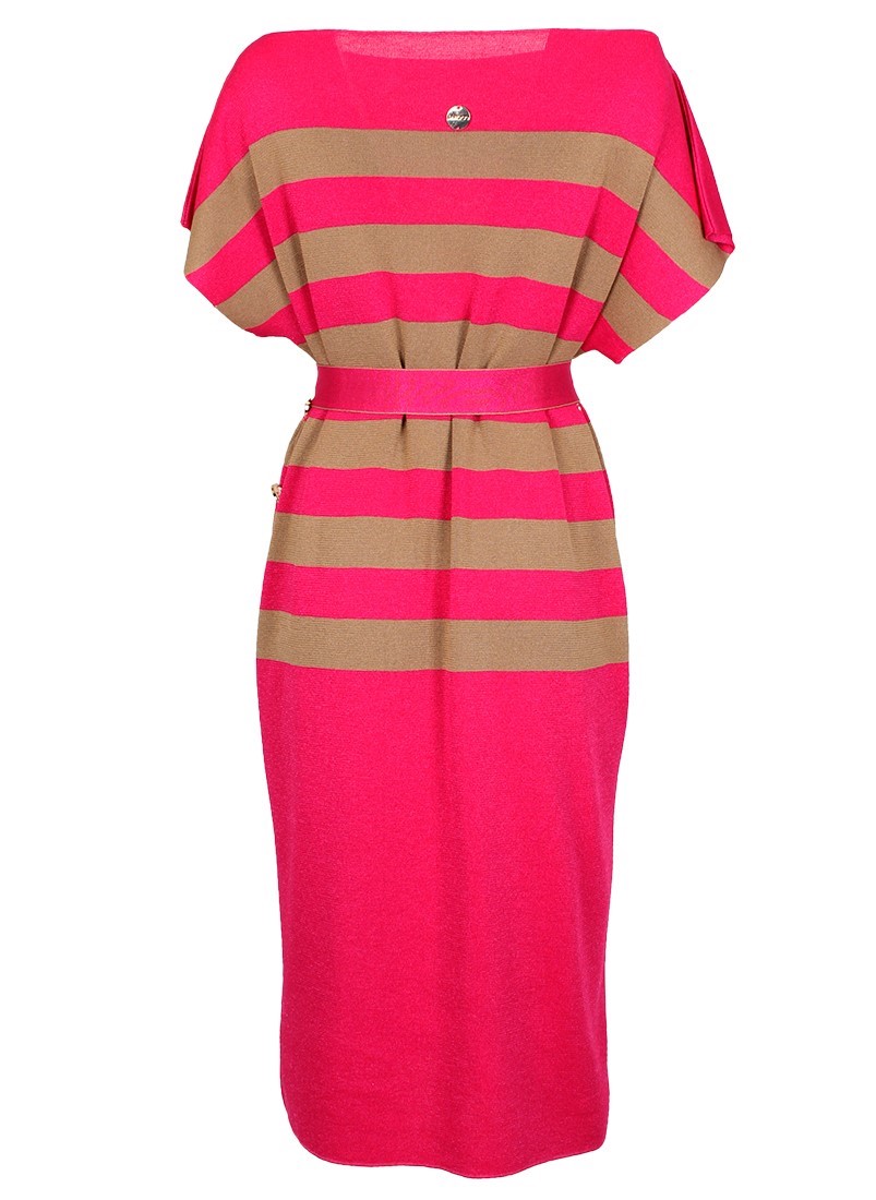 Striped knitted dress