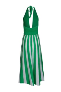 Vestido tejido cuello halter