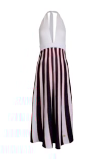 Vestido tejido cuello halter