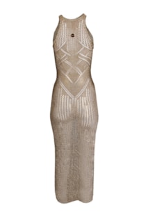 Vestido comprido de tricot