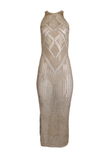 Vestido comprido de tricot