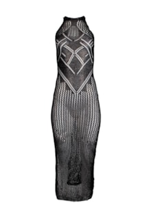 Vestido comprido de tricot