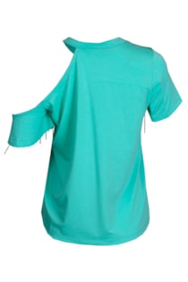 T-shirt com franjas