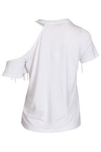 T-shirt com franjas