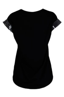 T-shirt com lantejoulas
