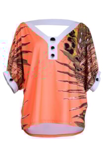 Oversize button blouse