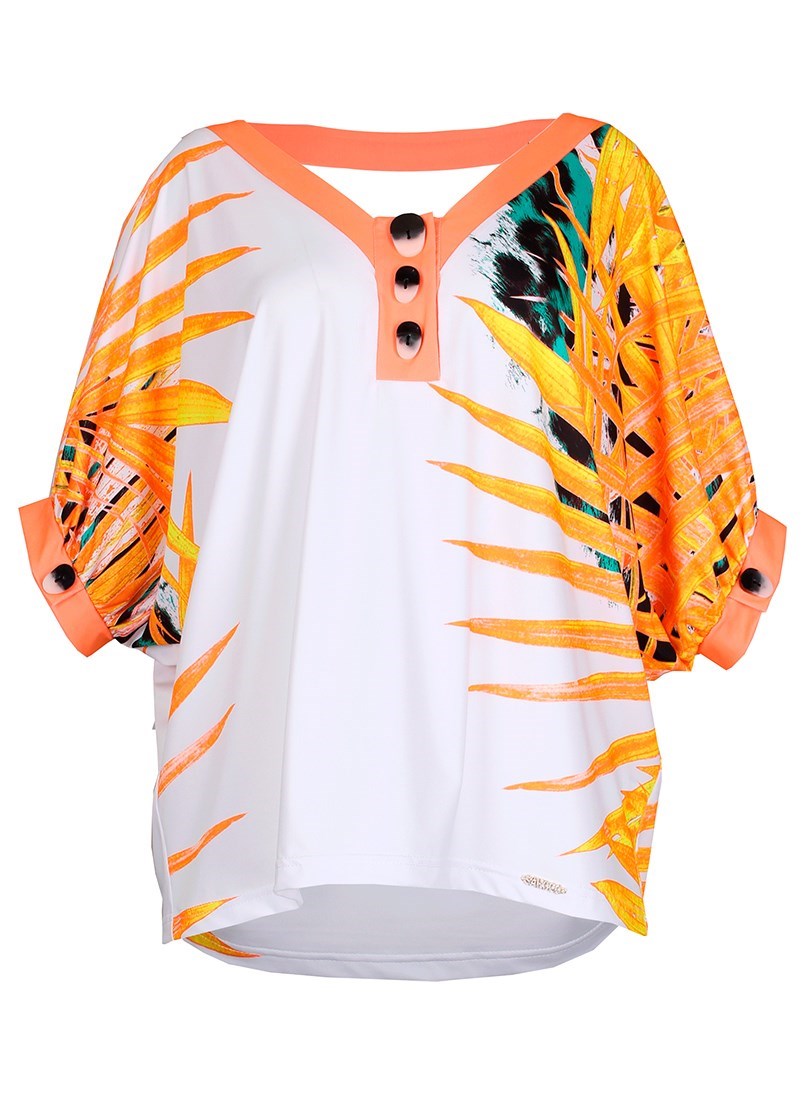 Blusa oversize com botões