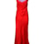 Color block strap long dress