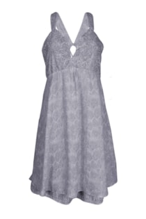 Vestido evasê com brilho