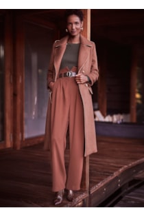 Loose pleated pants