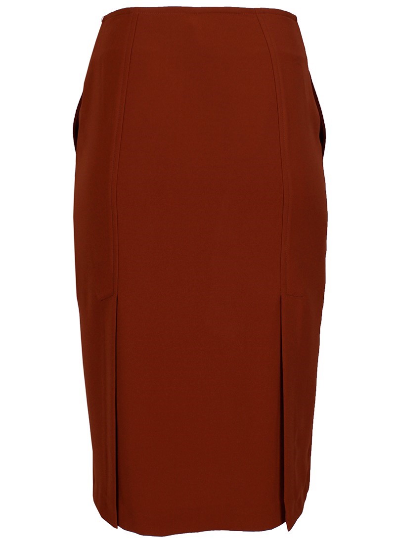 Buttoned pencil skirt