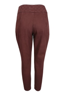 Calças skinny com pinças