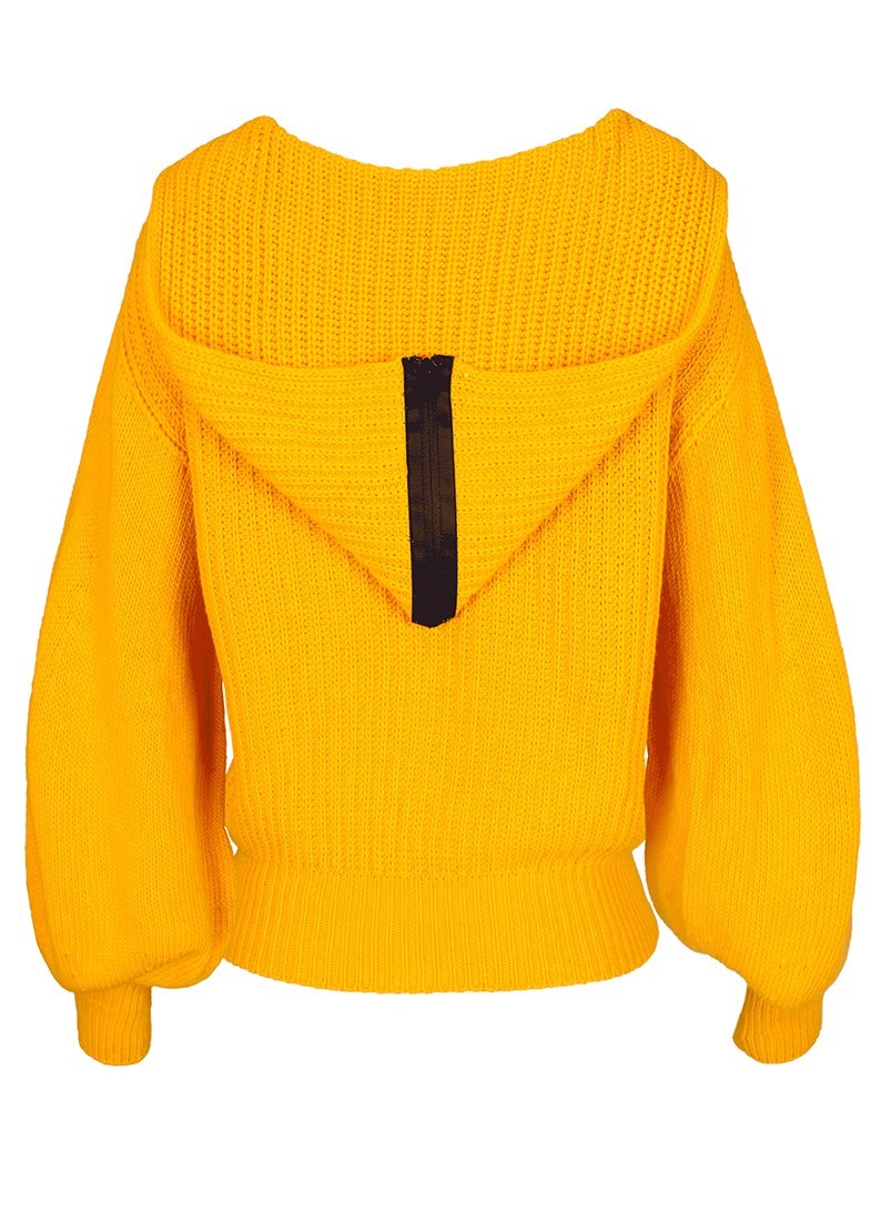 Knit hoodie