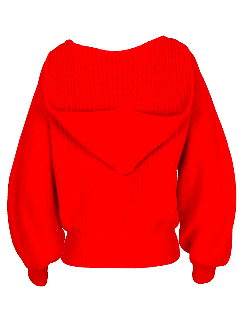 Knit hoodie