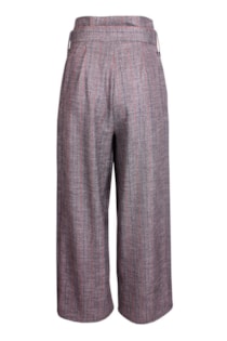 Checkered darted pants 