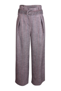 Checkered darted pants 