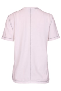 Camiseta con costuras en contraste