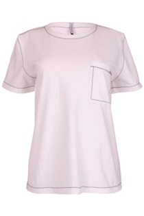 Camiseta con costuras en contraste