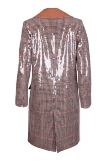 Casaco oversize com lantejoulas
