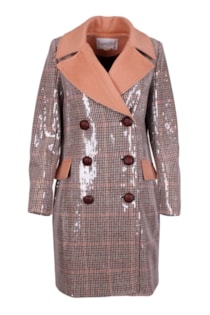 Casaco oversize com lantejoulas