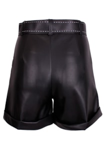 Shorts bolsa de papel efecto piel