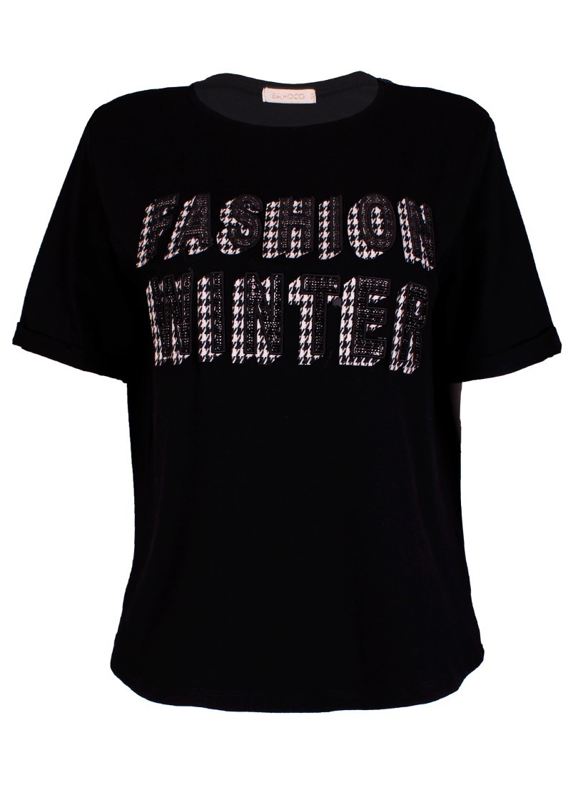 T-shirt with sequins