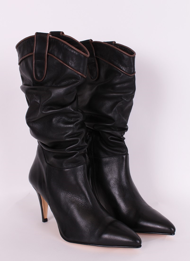 bota cano enrugado